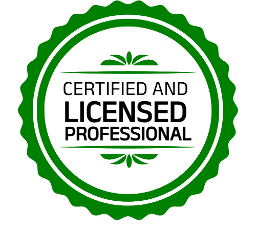 Certified Licensed and Professional badge